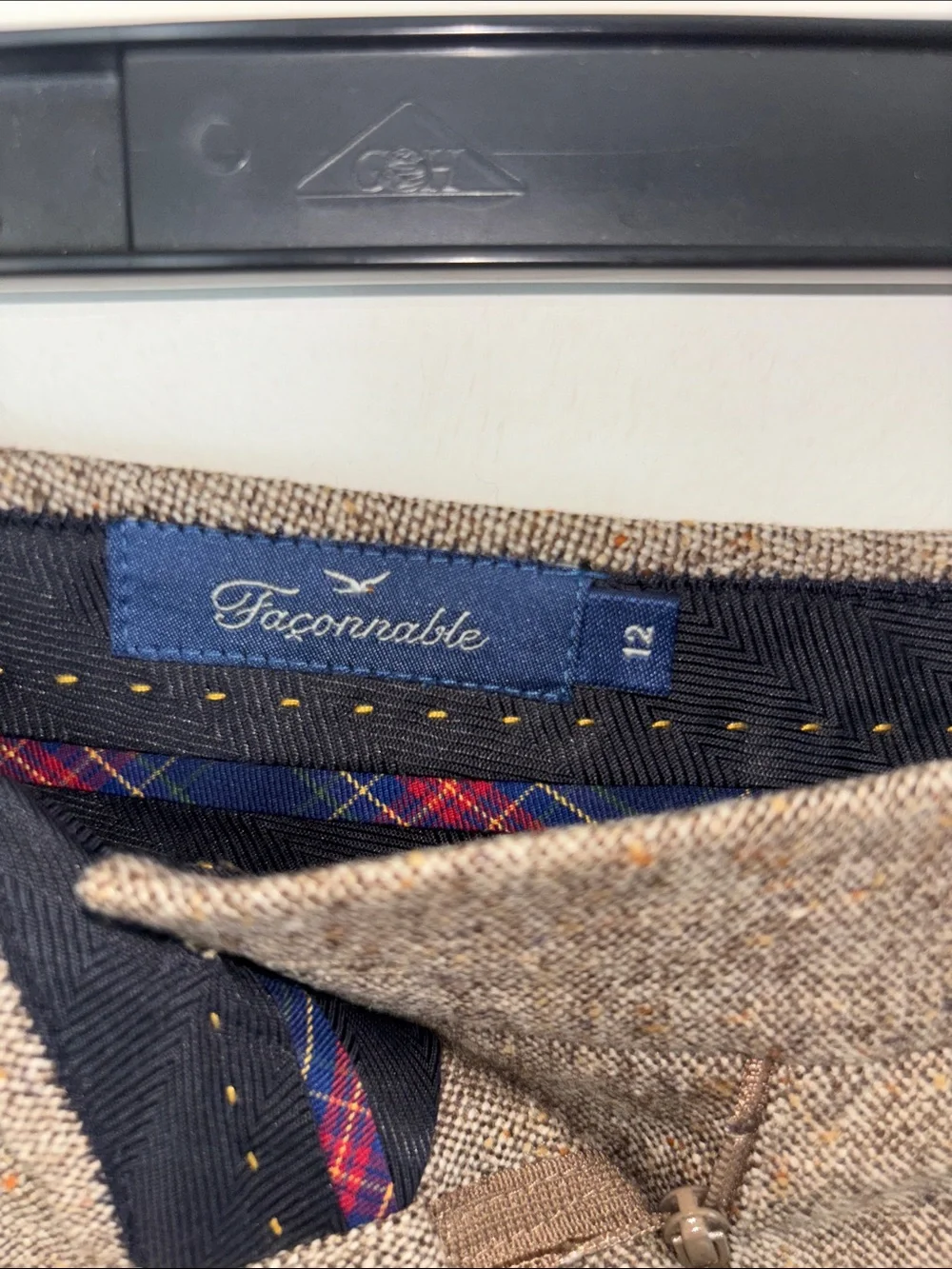 Faconnable Brown Wool Tweed Jacket Sz XL & Pant Sz 12 - Picture 2 of 16